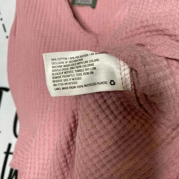 Wild Fable Waffle Tank Bodysuit  Mauve - Picture 4 of 5